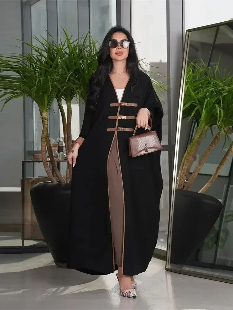 Discover elegant modest fashion with our Ramadan Kimono Abaya, inspired by Dubai and Turkish styles. Designed with a loose, flowing fit.