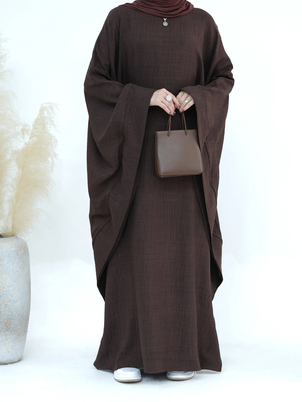 2025 Dubai Eid Ramadan Kaftan Batwing Sleeve Prayer Robe Abaya Muslim Casual Dress Elegant Modest Women Clothes Female Musulmane