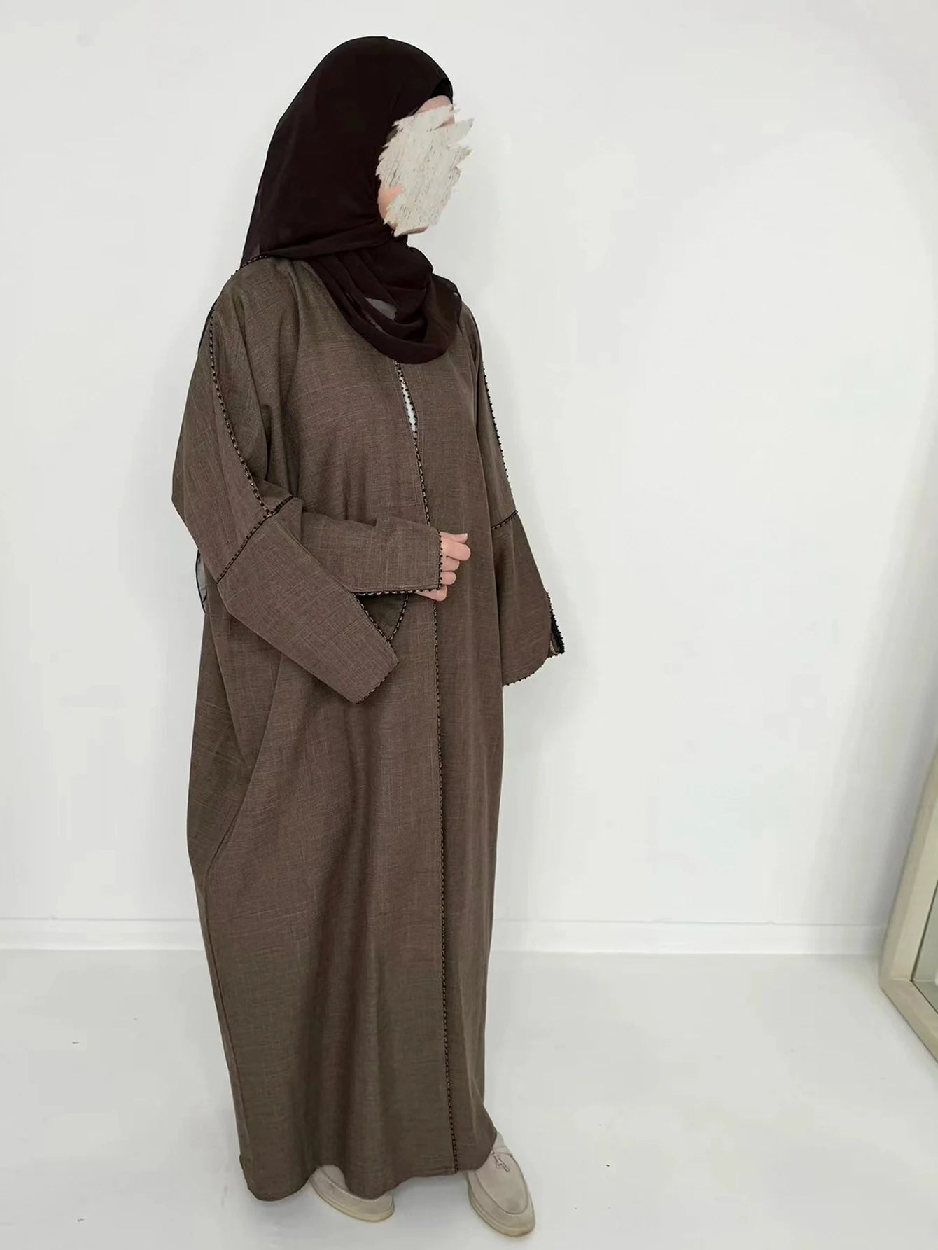 Ramadan Prayer Muslim Women Maxi Dress Dubai Luxury Open Modest Kaftan Abayas Turkey Eid Islam Clothes Caftan Morocco Femme Robe