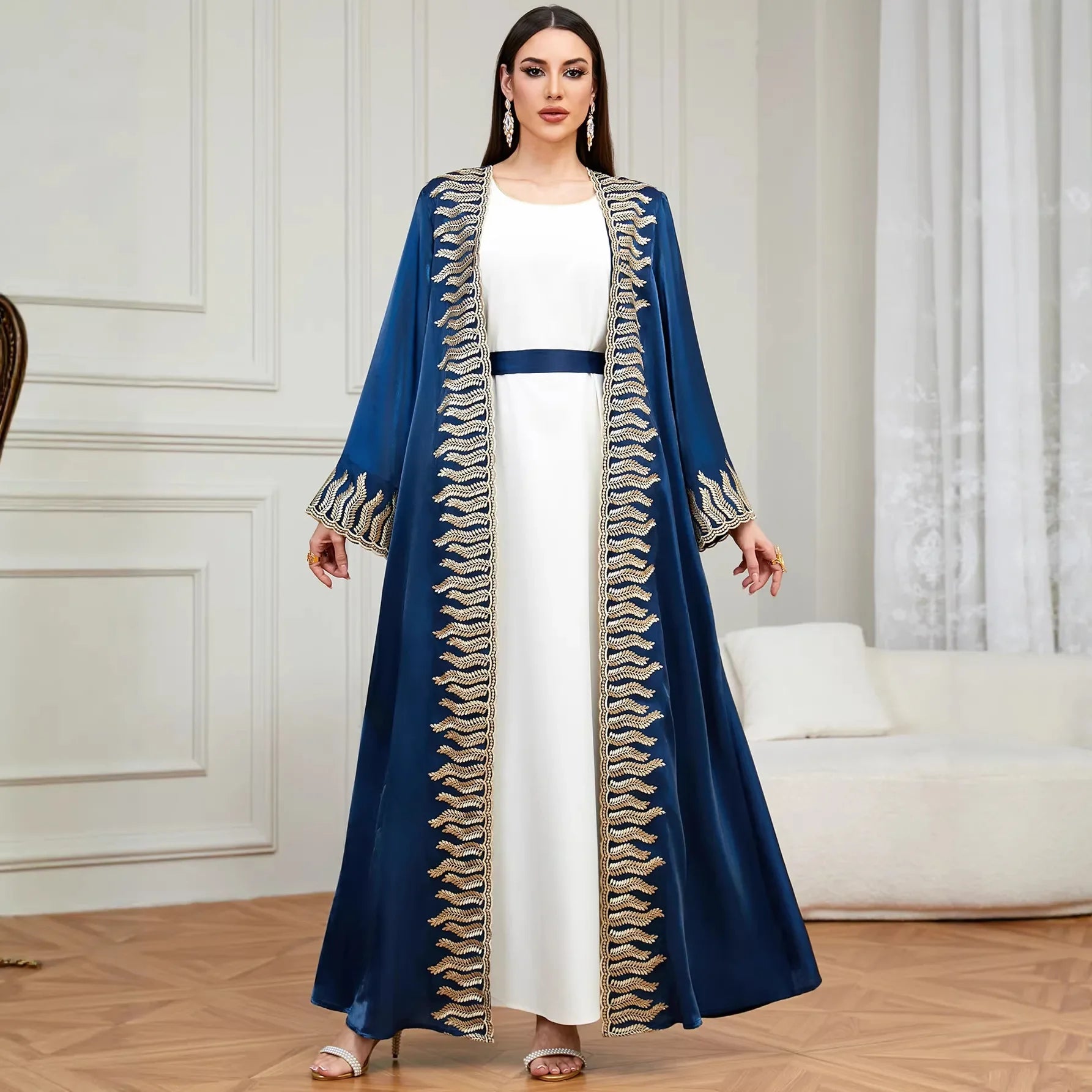 Muslim Sets for Women Ramadan Prayer Dress Modest Dresses Eid Turkey Abaya Female Islam Clothing Elegant Party Clothes
