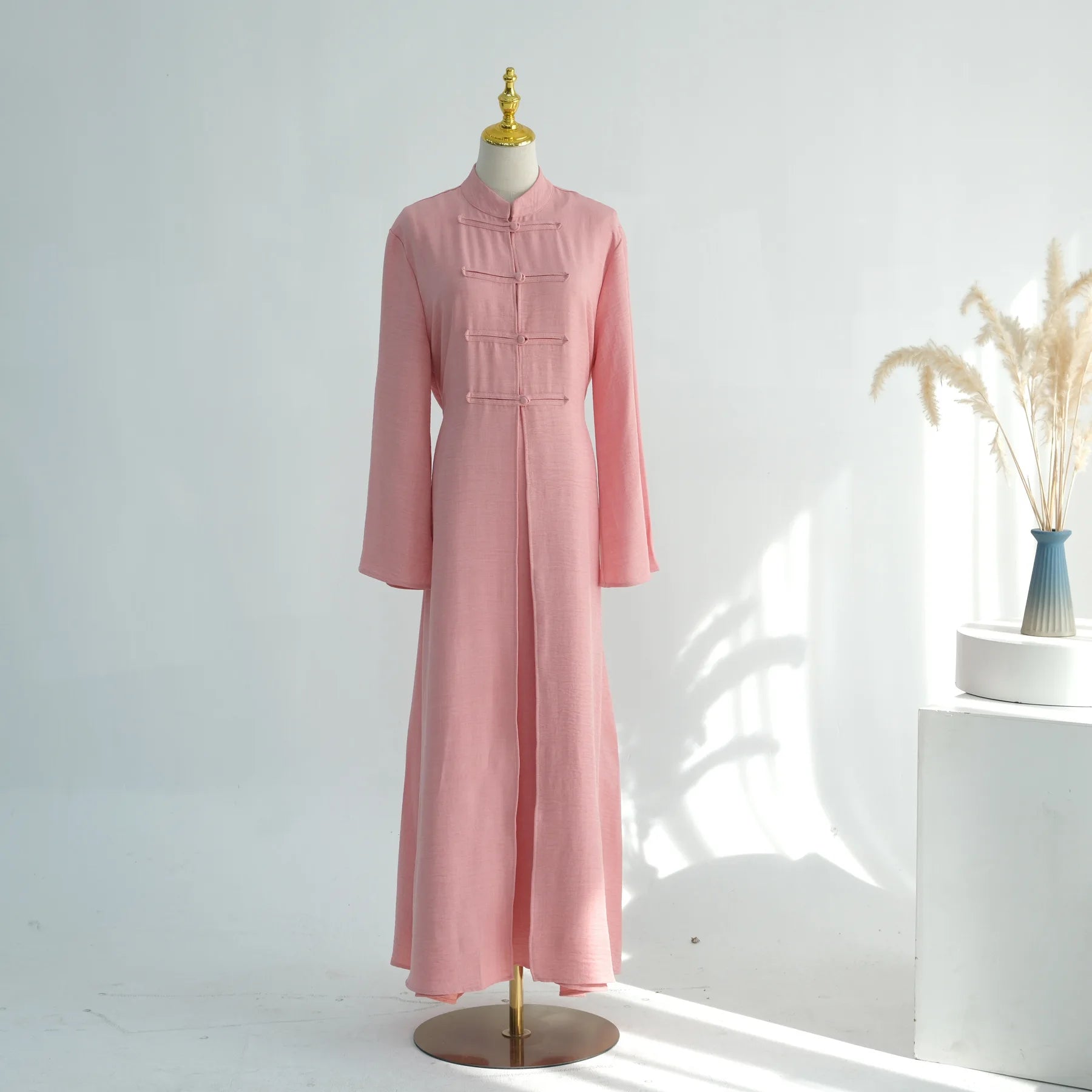 Eid 2 Piece Travel Abaya Set with Inner Dress Muslim Sets Islamic Clothes Elegant Abayas for Women Dubai Kaftan Turkish Dresses