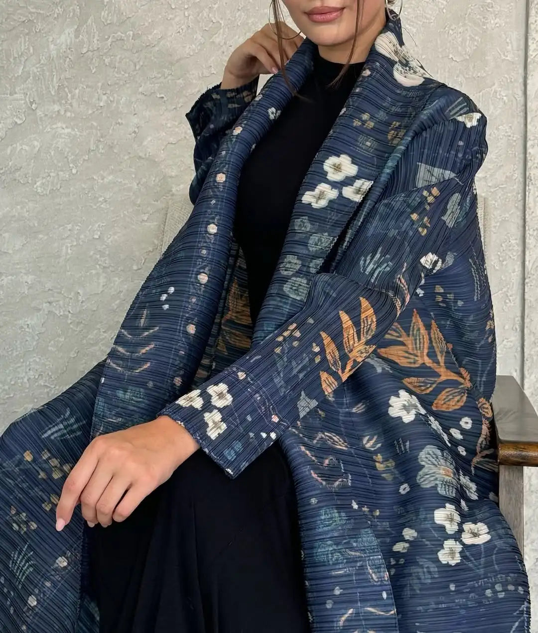 Abayas for Women Miyake Pleated New High Quality Women's Robe Cardigan Loose Lengthened Tie Design Luxury Abaya 2025 Summer New