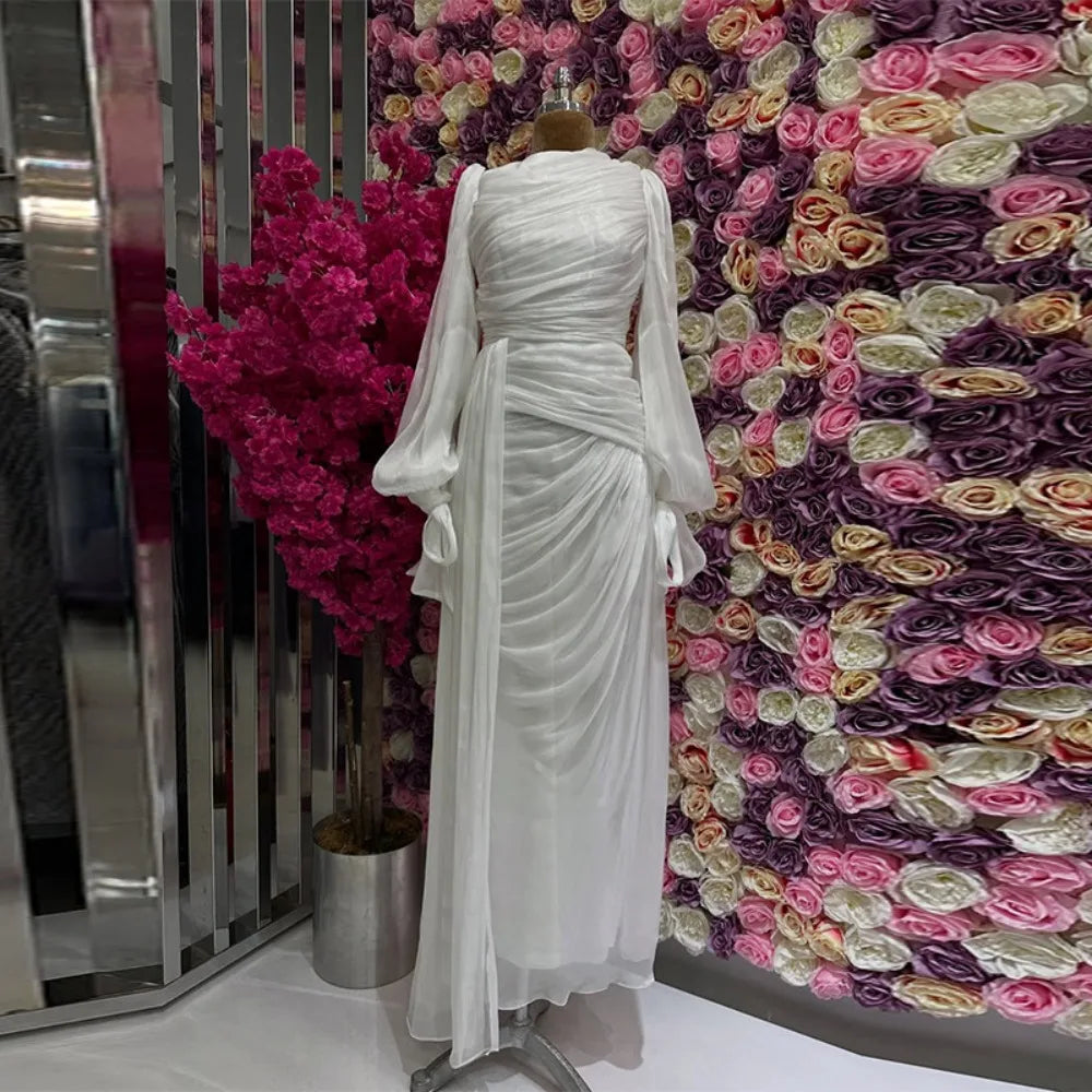 Eid Muslim Abaya for Women Dresses Jalabiya Silky Autumn Ramadan Pleated Morocco Islam Vestidos Arab Long Robe Kaftan Abayas