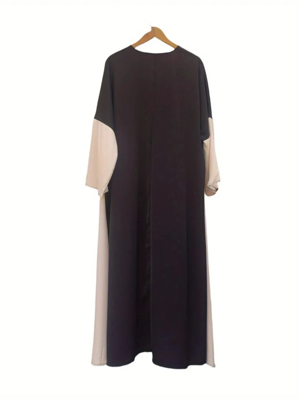 Muslim women Open Front Abaya Casual Kaftans Islamic Full Sleeve