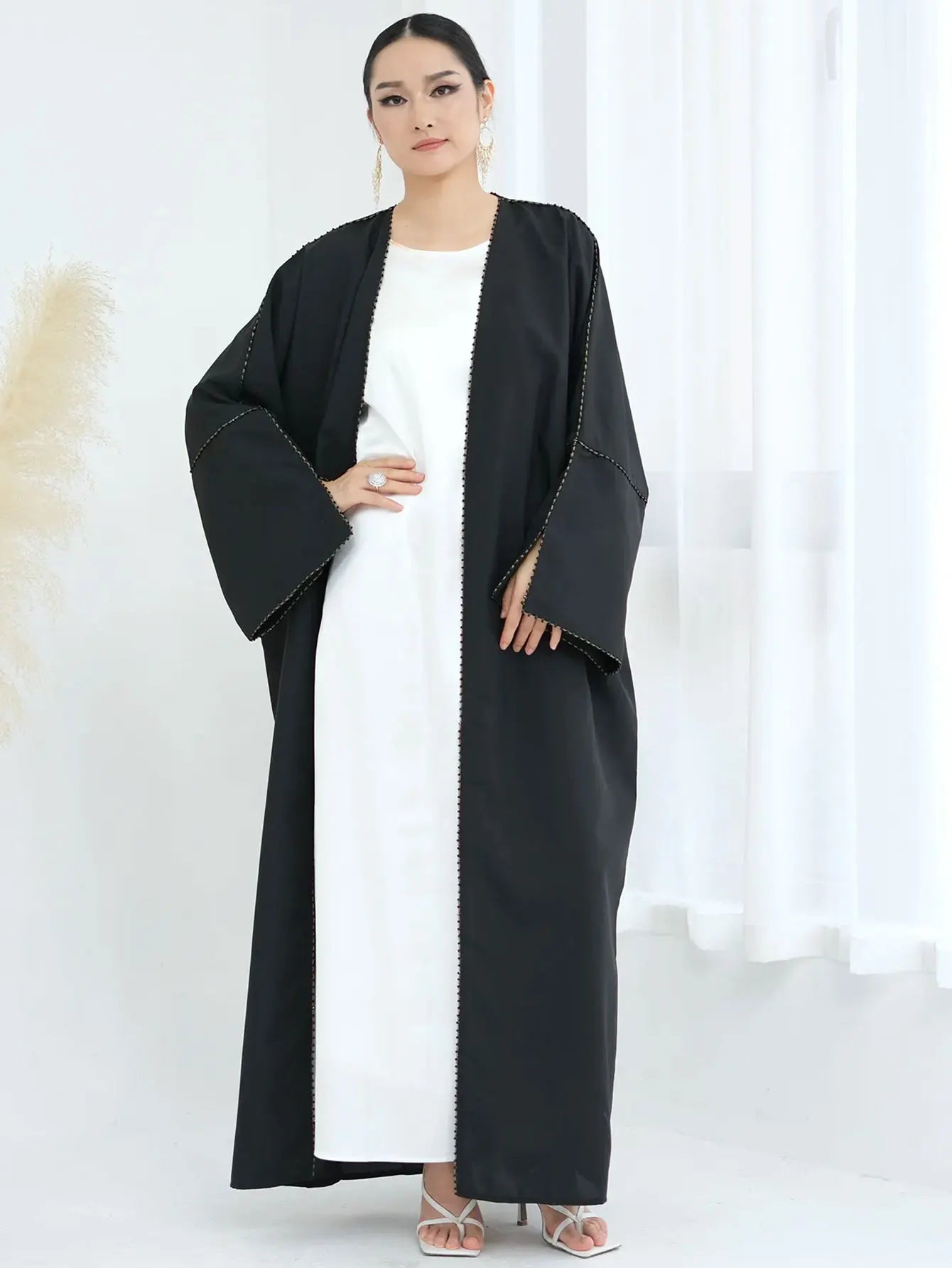 Ramadan Prayer Muslim Women Maxi Dress Dubai Luxury Open Modest Kaftan Abayas Turkey Eid Islam Clothes Caftan Morocco Femme Robe