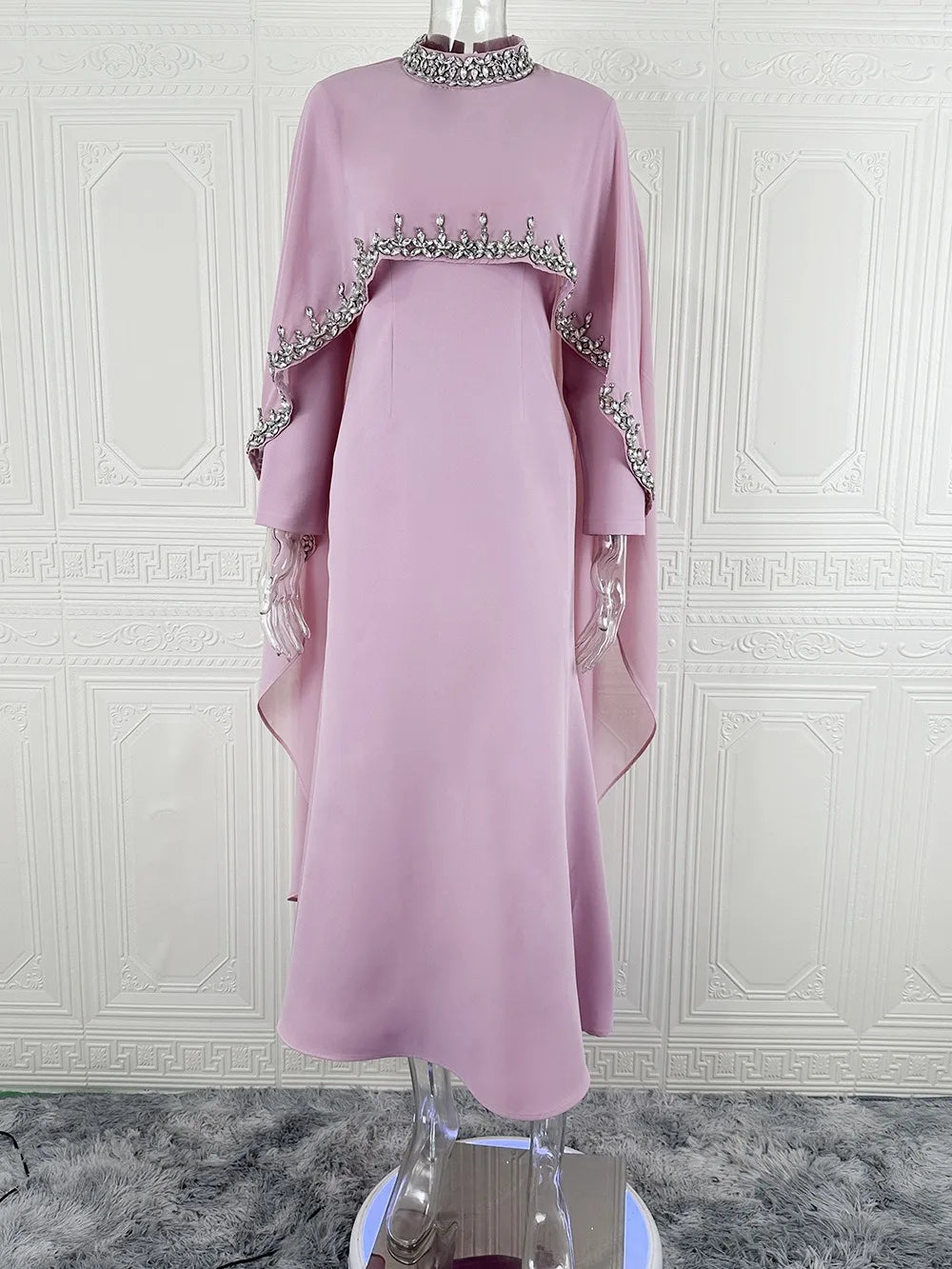 Eid Muslim Vestidos Women Abaya Jalabiya Party Arab Long Robe Beading Ramadan Morocco Dubai Abayas Kaftan Islam Elegant Dresses