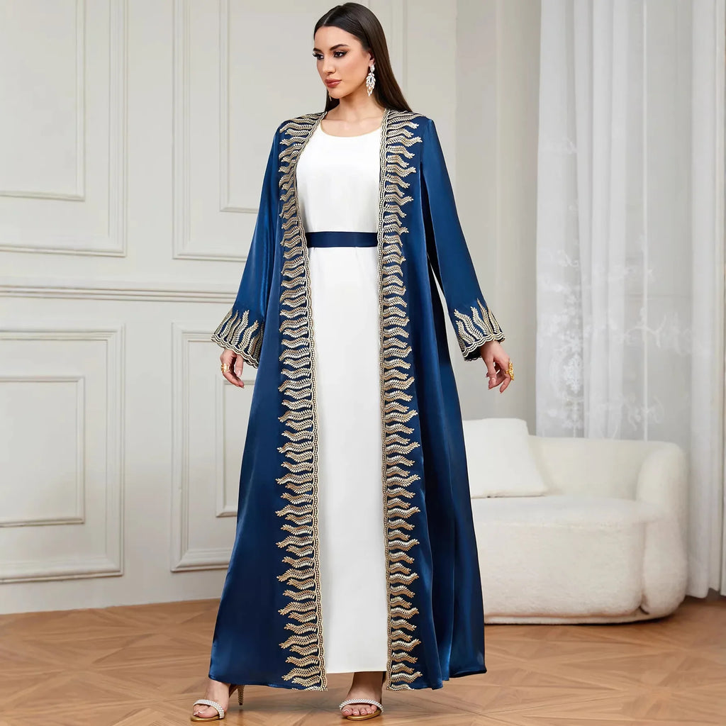 Muslim Sets for Women Ramadan Prayer Dress Modest Dresses Eid Turkey Abaya Female Islam Clothing Elegant Party Clothes