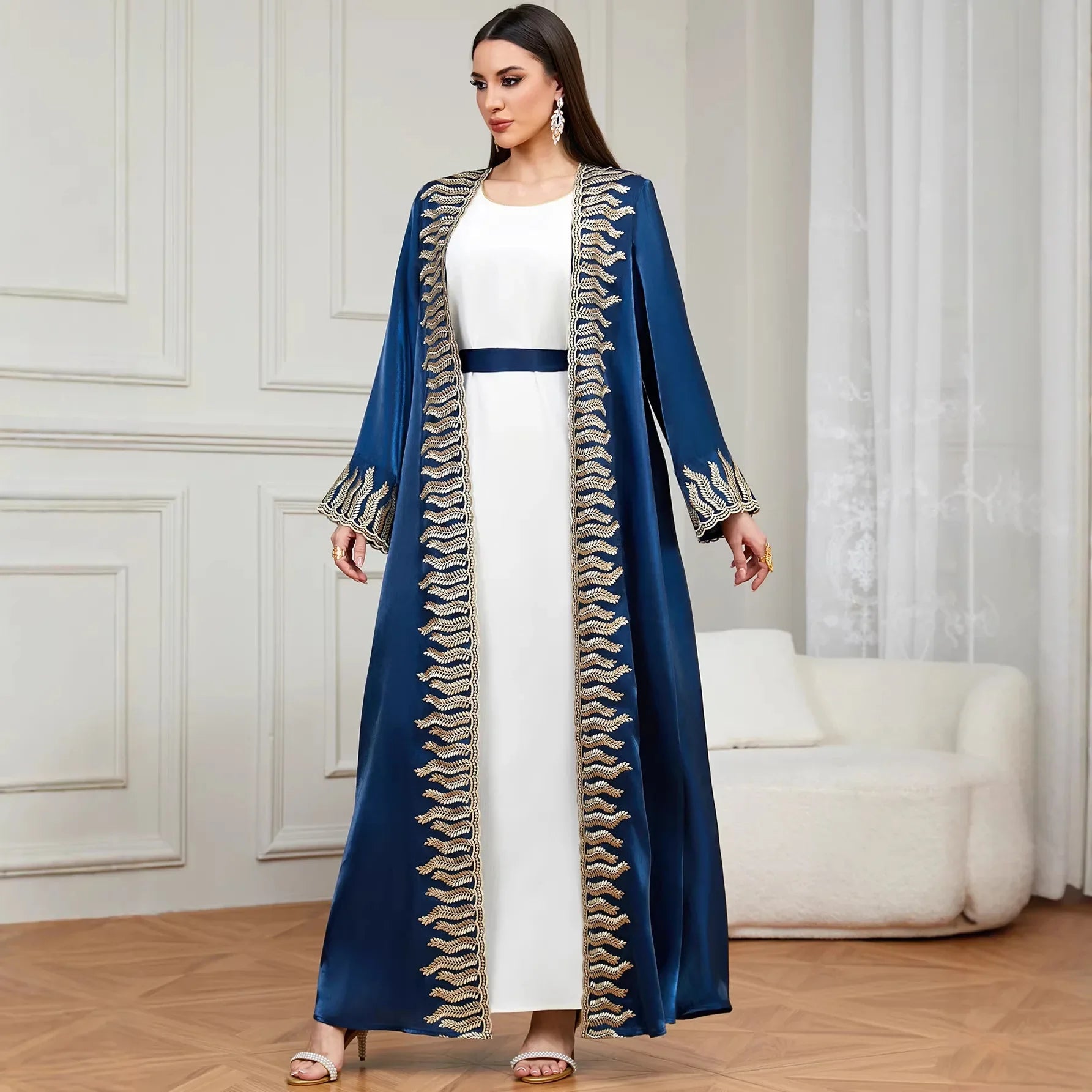 Muslim Sets for Women Ramadan Prayer Dress Modest Dresses Eid Turkey Abaya Female Islam Clothing Elegant Party Clothes