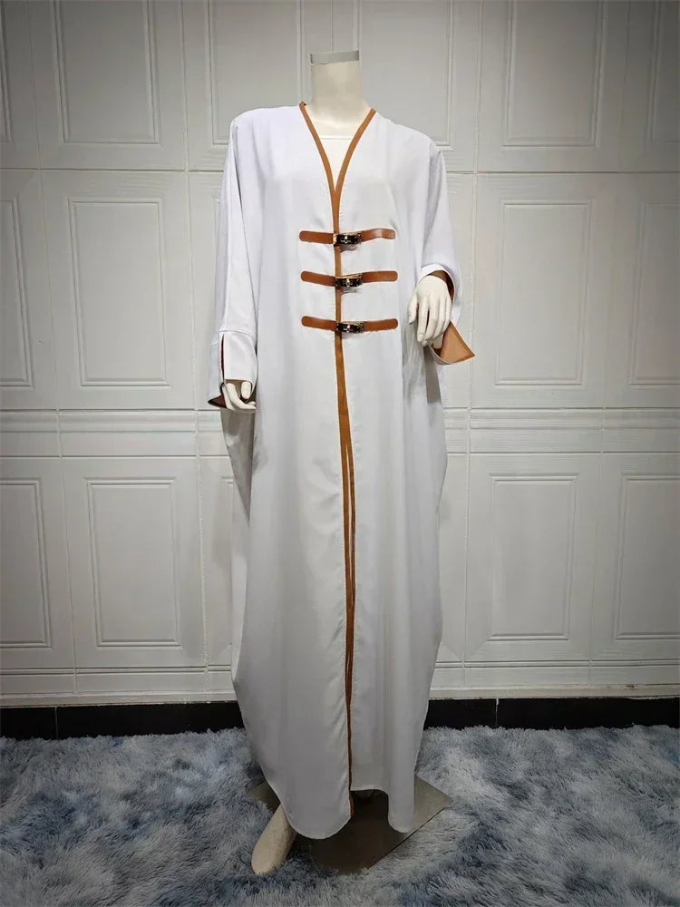 Discover elegant modest fashion with our Ramadan Kimono Abaya, inspired by Dubai and Turkish styles. Designed with a loose, flowing fit.