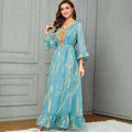 Arabia Muslim Women Modest Dress Eid Djellaba Dubai Embroidery Abaya Islamic Kaftan Party Turkey Long Clothes Femal