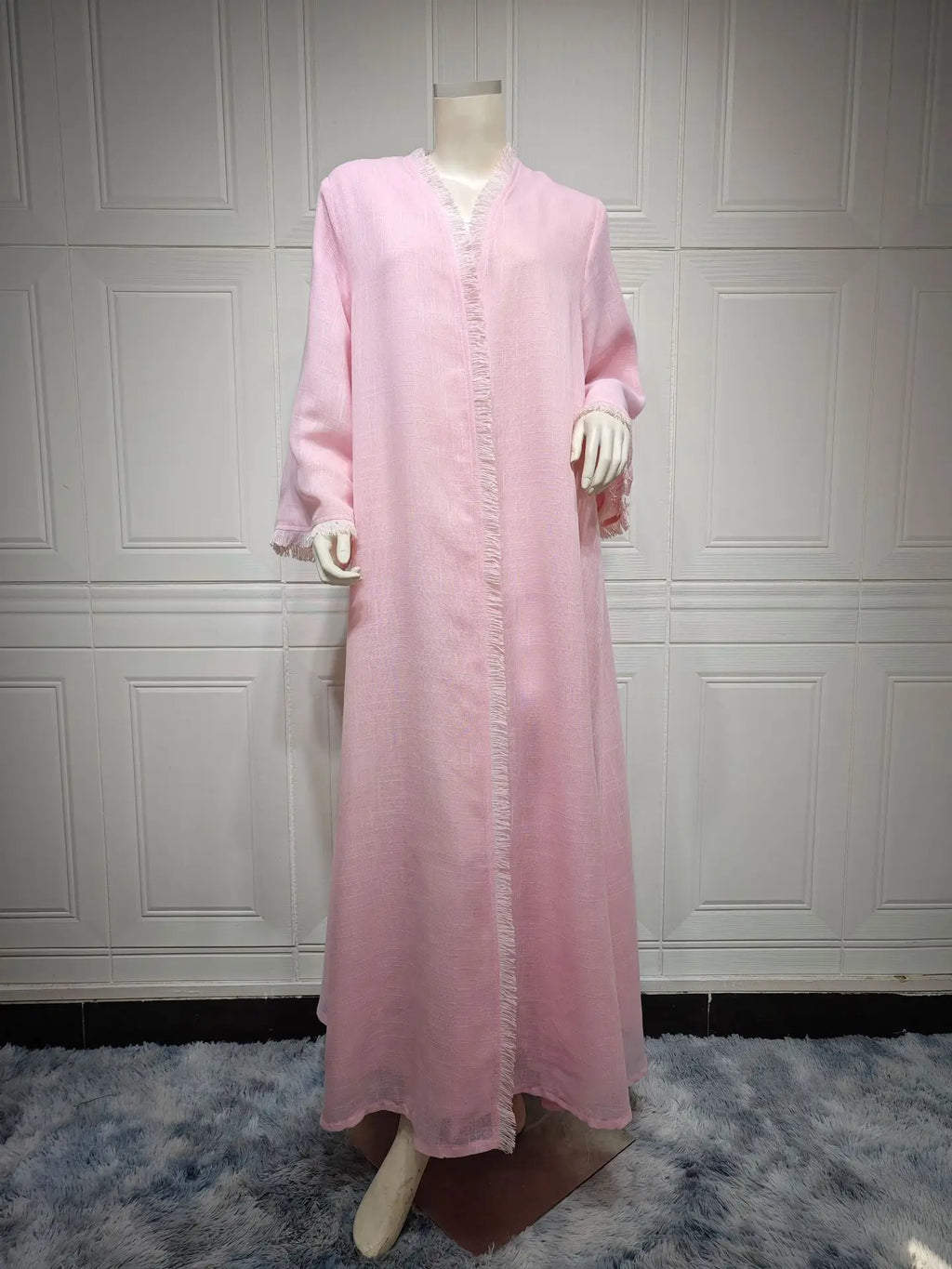 Muslim Women's Pink  Modest Abaya Dubai Fashion