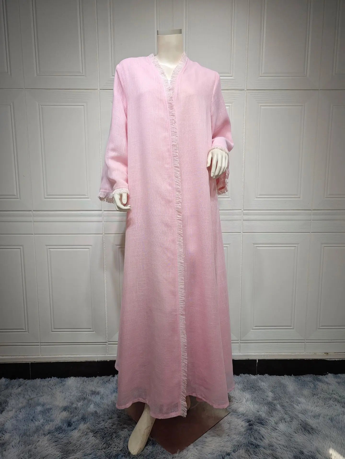 Muslim Women's Pink  Modest Abaya Dubai Fashion
