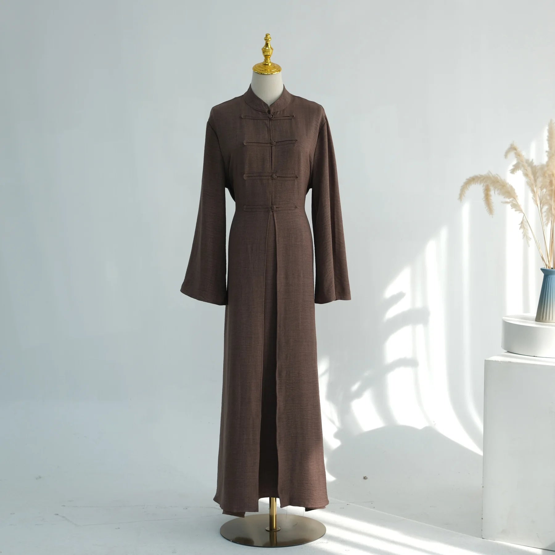 Eid 2 Piece Travel Abaya Set with Inner Dress Muslim Sets Islamic Clothes Elegant Abayas for Women Dubai Kaftan Turkish Dresses